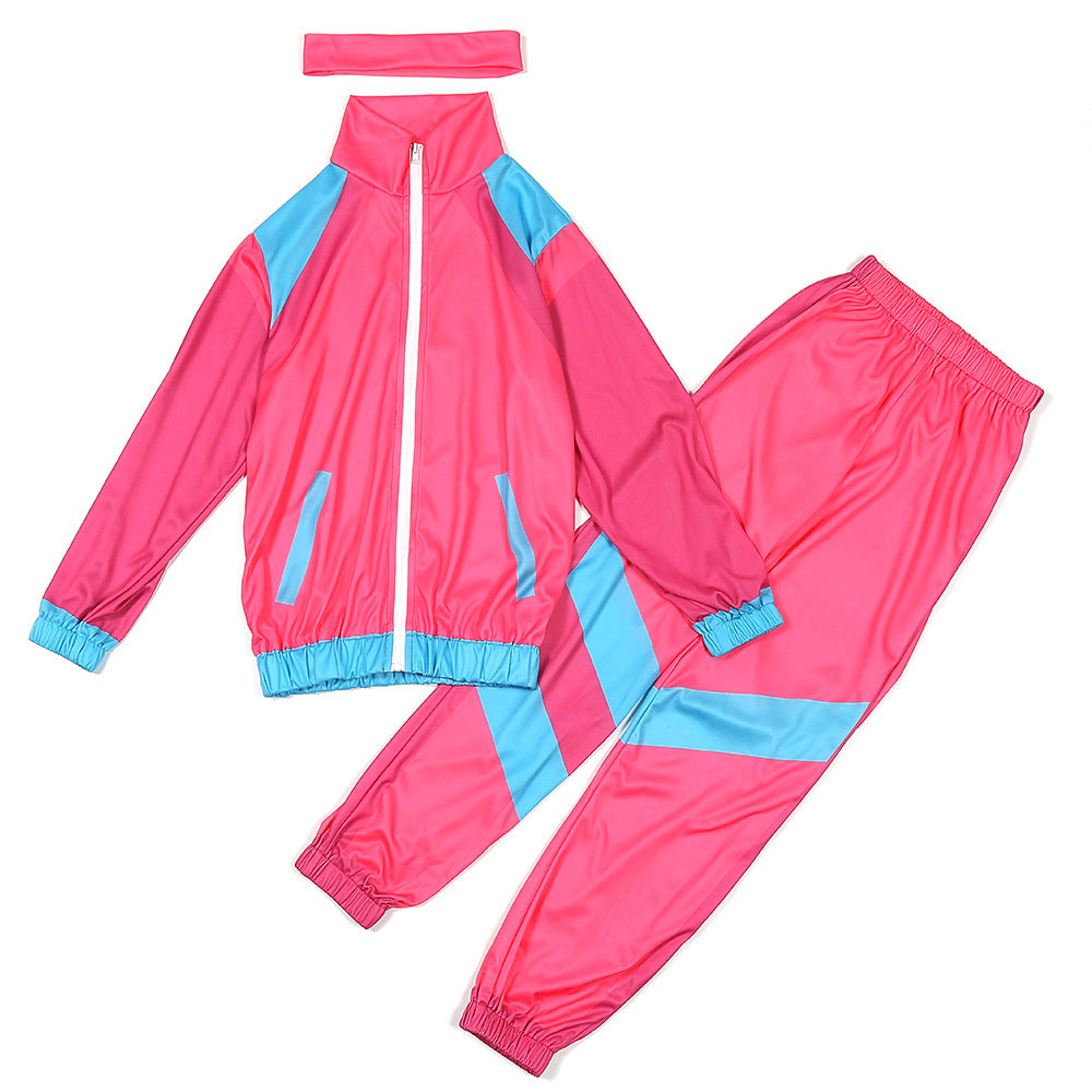 80s Disco Tracksuit Costumes for Kids