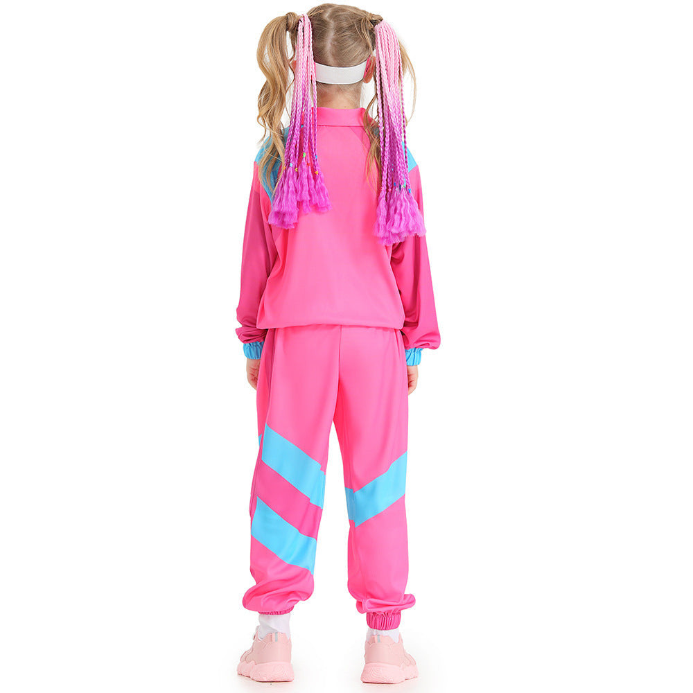 80s Disco Tracksuit Costumes for Kids