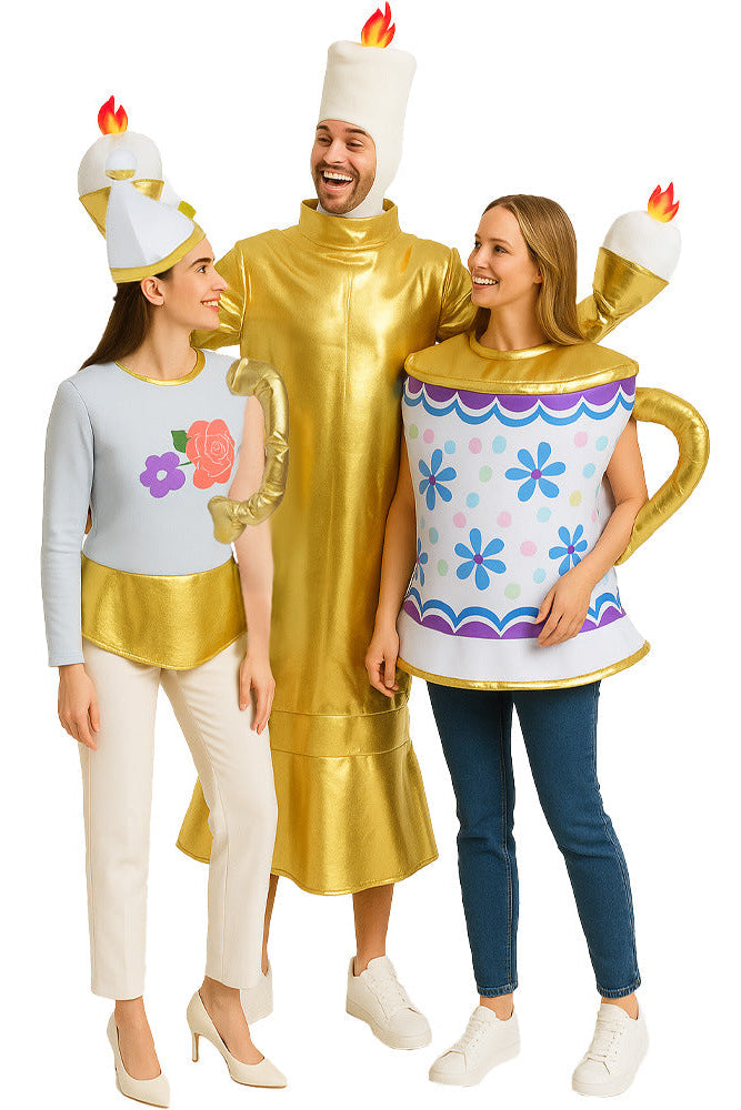 Teapot, Teacup, Candle Holder Trio Costumes