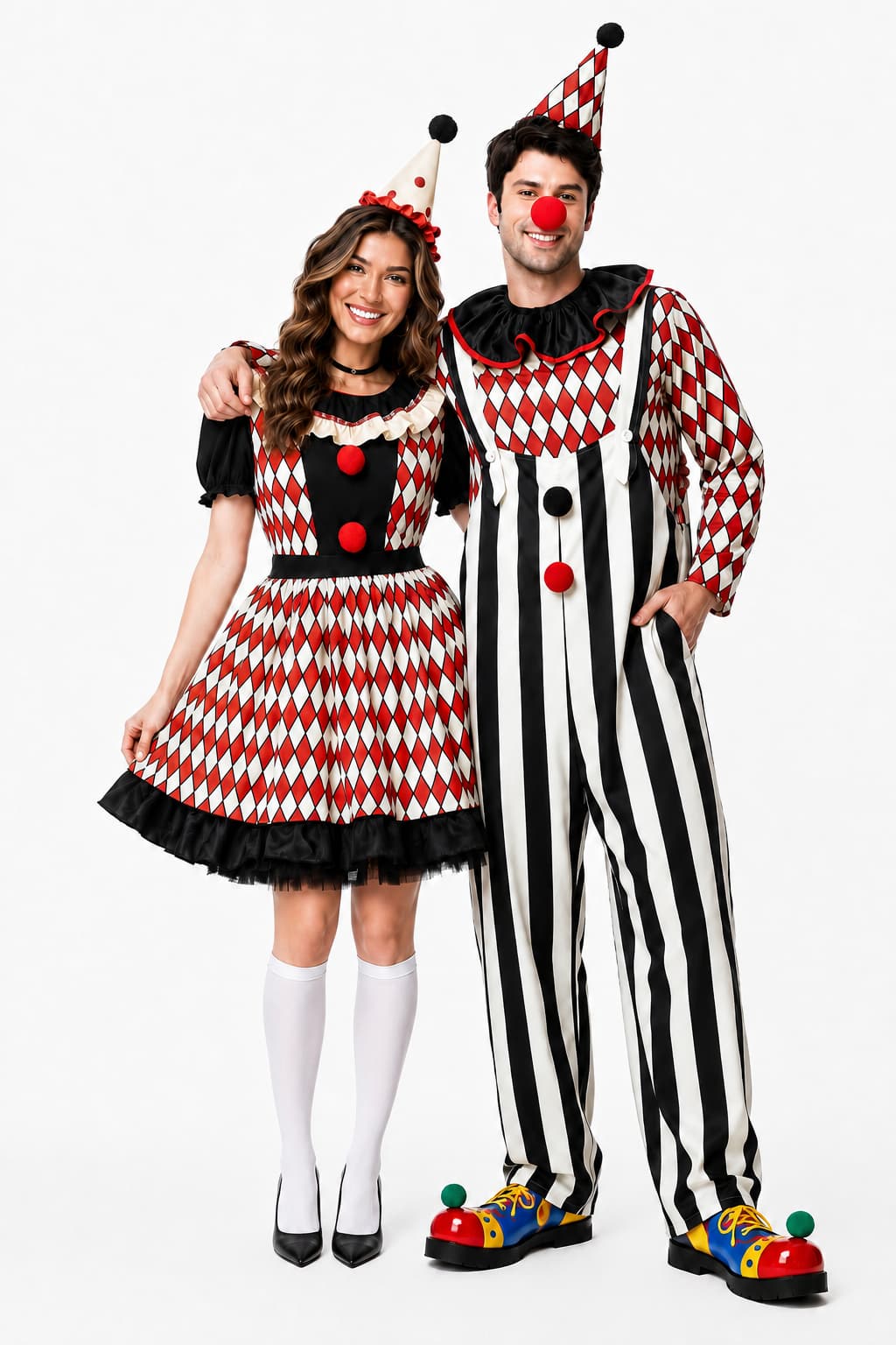 Couple Clown Costumes