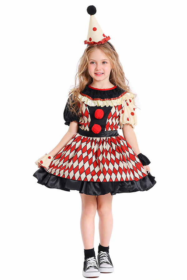 Girl's Circus Clown Costume