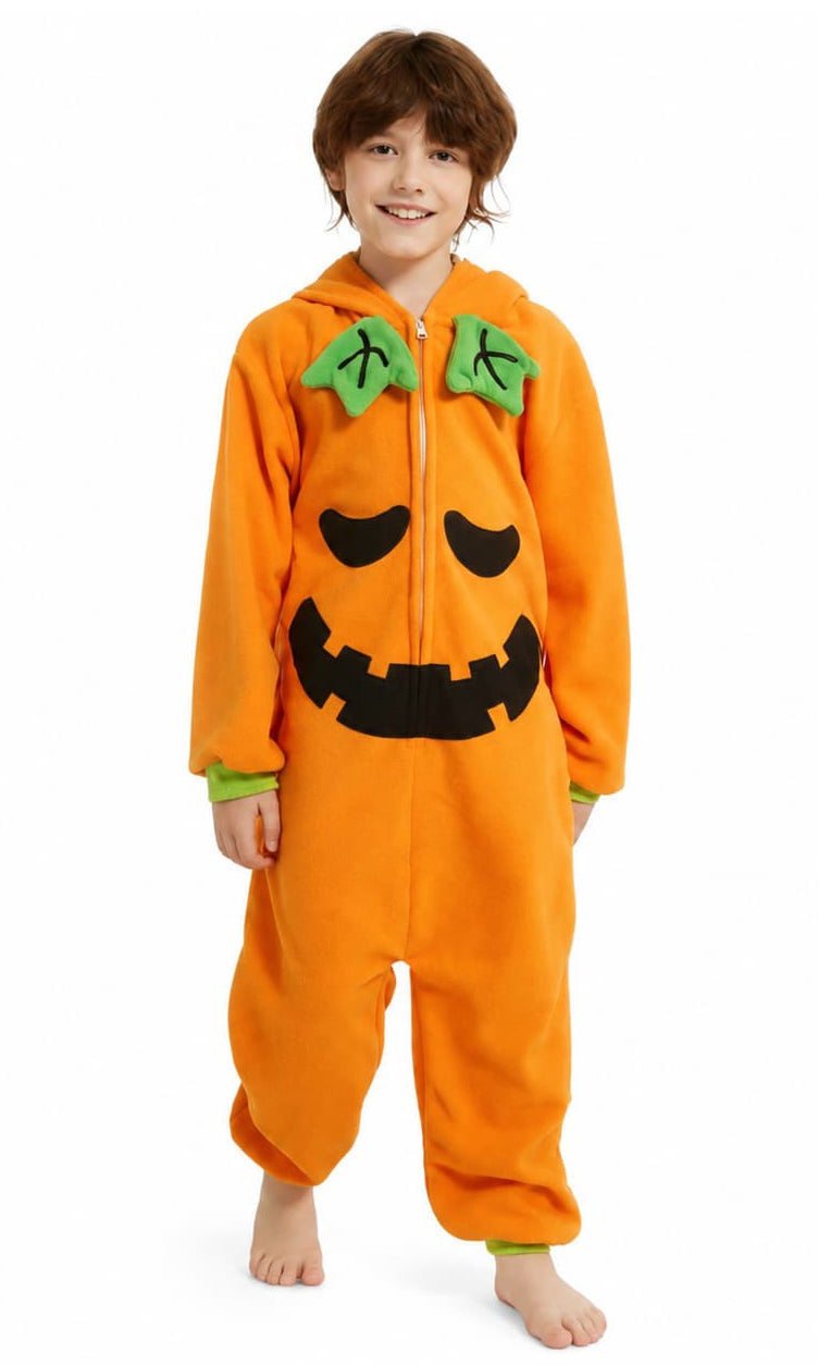 Kid's Pumpkin Onesie Costume